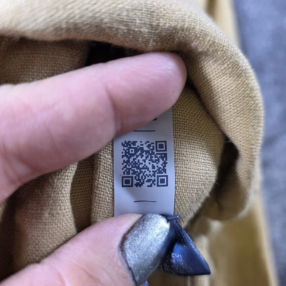 Polo Ralph Lauren Belted Linen Shirt Dress Size 12 Safari Tan Neutral Minimalist - Picture 4 of 11
